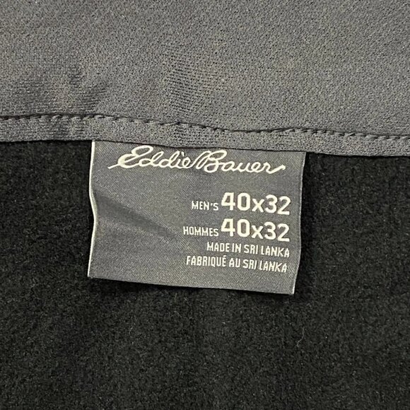 Eddie Bauer Fleece Lined Tech Pants Mens 40 x 32 Gray Water Repellent Insulated - Picture 14 of 15